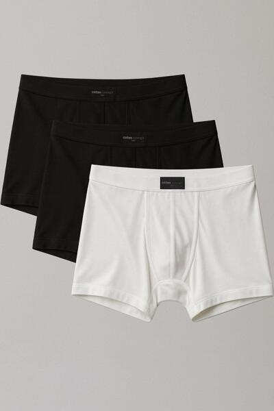 EFFE 3 Pieces Natural Bamboo Short Leg Slimfit Boxer