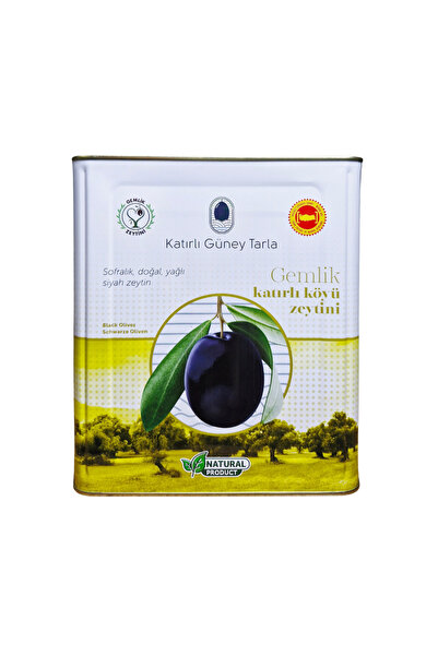 Katırlı Zeytin Katırlı Köyü Siyah Zeytini 2XS Boy 10 KG Teneke - Coğrafi Işaretli Orijinal