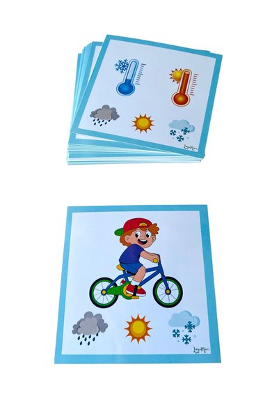 Loyameri Kidsshop Weather Cards/ Preschool/ Special Education/ Activity/ Educational Card