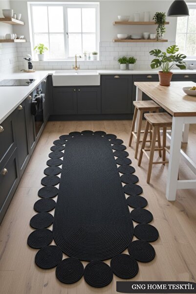 GNG Home Tekstil Jüt Hasır Yıkanabilir Salon Mutfak Balkon Ve Bahçe Royal Serisi Jüt Kilim Jüt Halı