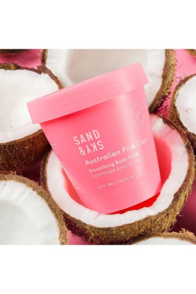 Sand&Sky SAND & SKY - Australian Pink Clay Smoothing Body Sand (Body Gommage), 180 g