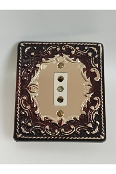 BUFER Sultan Vintage Nostaljik Retro Sıva Altı Topraksız Priz – 1980’ler Metal Ön Yüzey