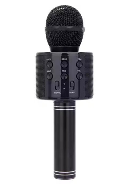 yumax Kablosuz Karaoke Mikrofon – Bluetooth, 60 Desibel Metal Gövde, USB & SD Girişli, 800mAh Pil