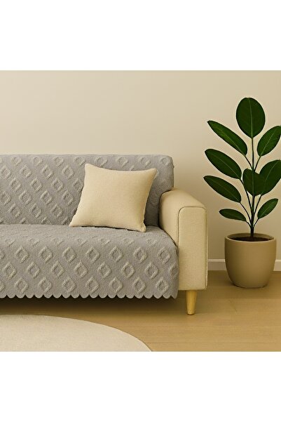 SYCAMORE HOME Koltuk Örtüsü 175x215 cm – Çekyat Örtüsü, Kaymaz, Yıkanabilir, Lüks Kumaş Şönil Jakarlı