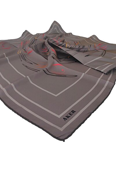 Aker Silk Crepe Satin Scarf 2026 Winter Season 9091701-371