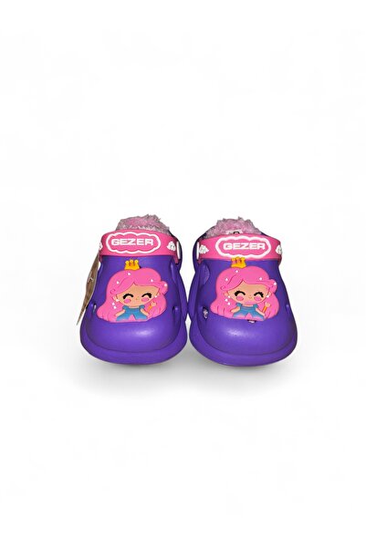 GEZER Prenses Günlük İçi Kürklü Eva Kışlık Ev,Kreş,Anaokulu Terliği