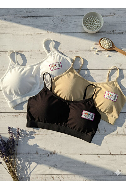 İntimate Young Girl's Padded Cotton Flexible Shaping / Sculpting String Strap Sports Bra Bustier