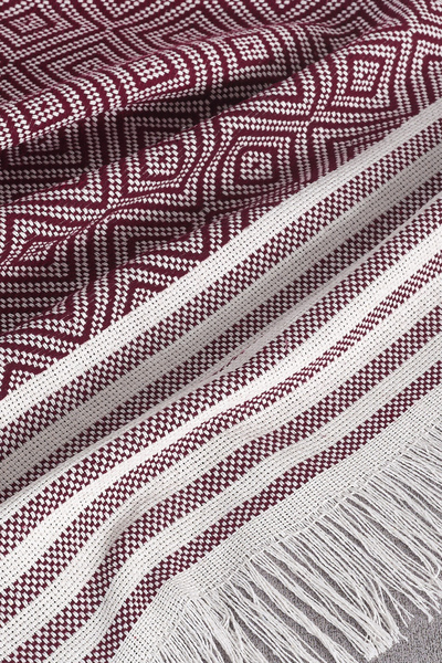 pamore غطاء أريكة قطني 310 سم يغطي الذراعين مع شراشيب أمامية متعدد الأغراض مض...