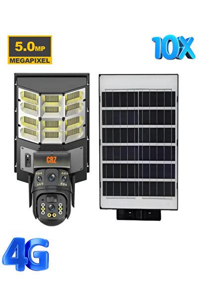 iKlassQeer Solar Street Lamp With 4G Camera V380 PRO, HD Surveillance, Wireless, With Motion Sensor, Teleco