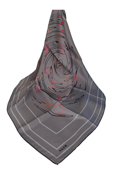 Aker Silk Crepe Satin Scarf 2026 Winter Season 9091701-371