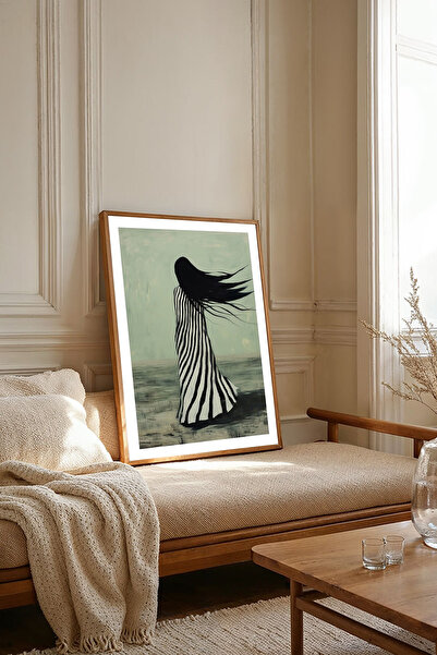 Dekorsiahome Masa dintr-o bucată cu cadru din lemn pentru sufragerie, sufrage...