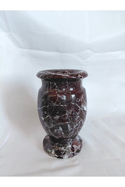 BLACK PEARL VİŞNE MERMER VAZO