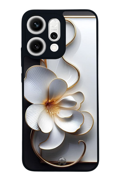 OPPO Reno 14 Uyumlu Baskılı, Mat Siyah,Yumuşak Silikon, Koruyucu,Şok Emici Ka...