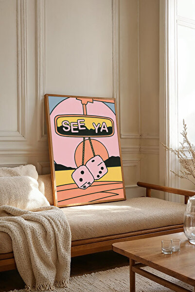 Dekorsiahome Τραπέζι σαλονιού κουζίνας με ξύλινο πλαίσιο μονοκόμματο TK1933