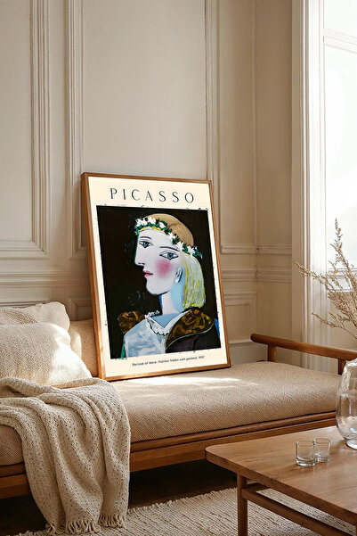 Dekorsiahome Tek Parça Ahşap Çerçeveli Oturma Odası Salon Mutfak Tablosu TK1992