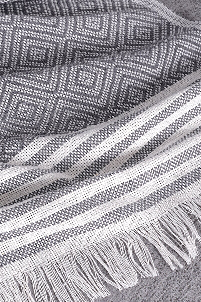 pamore غطاء أريكة قطني 310 سم يغطي الذراعين مع شراشيب أمامية متعدد الأغراض مض...