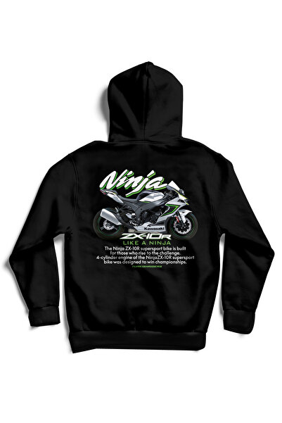 Turkish Riders ZX10R نينجا روبوتيك أبيض / هودي