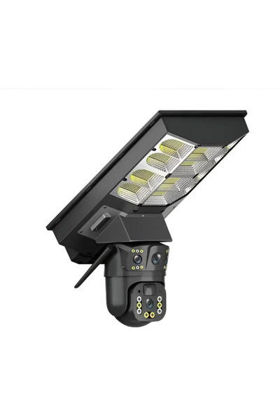 iKlassQeer Solar Street Lamp With 4G Camera V380 PRO, HD Surveillance, Wireless, With Motion Sensor, Teleco