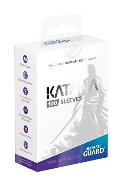 Ultimate Guard Katana Sleeves Standard Size (100) - Transparent