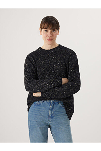 LC Waikiki طاقم الرقبة منقوشة سترة تريكو المرأة