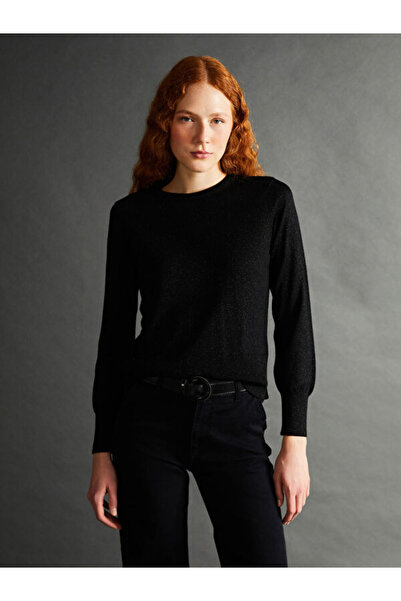 LC Waikiki طاقم الرقبة سترة تريكو المرأة