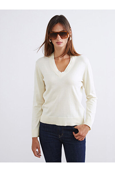 LC Waikiki V-Neck Women's Knitwear Sweater