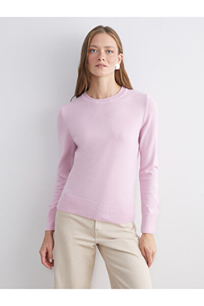 LC Waikiki طاقم الرقبة سترة تريكو المرأة