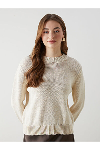 LC Waikiki طاقم الرقبة سترة تريكو المرأة