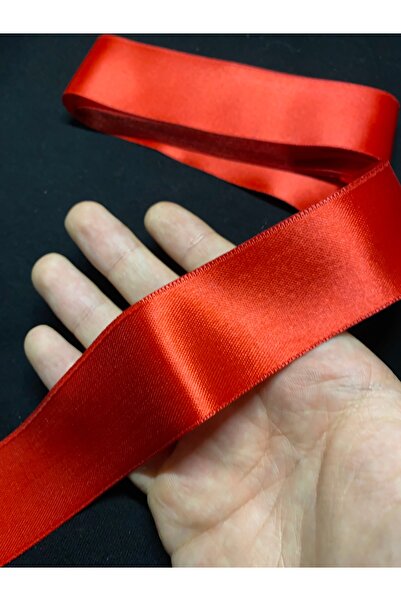 Massaltay Red Satin Ribbon 4cm 5 Meters – Decorative Ribbon, Gift and Henna Decoration