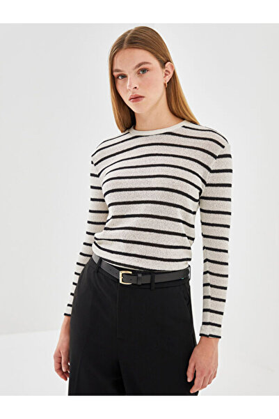 LC Waikiki Crew Neck Striped Women's Sweater