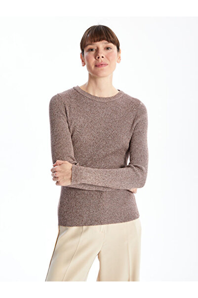 LC Waikiki Crew Neck Shiny Looking Women's Knitwear Sweater