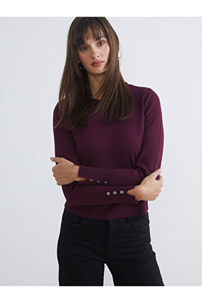 LC Waikiki طاقم الرقبة سترة تريكو المرأة