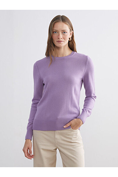 LC Waikiki طاقم الرقبة سترة تريكو المرأة