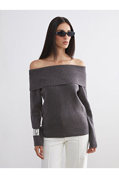 LC Waikiki سترة تريكو نسائية برقبة قارب