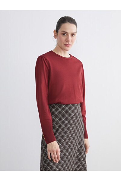 LC Waikiki طاقم الرقبة سترة تريكو المرأة