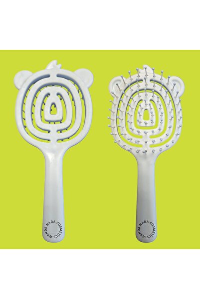 WANDA NARA COSMETİCS Children's Hair Brush – Blue & Pink | 2-7 Years Old, Medium Hardness 1 Pc