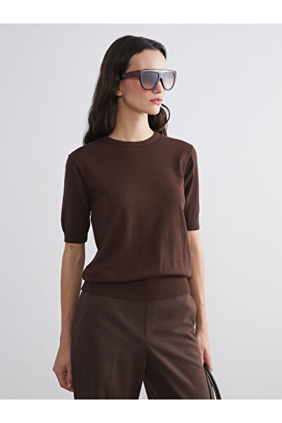 LC Waikiki طاقم الرقبة سترة تريكو المرأة