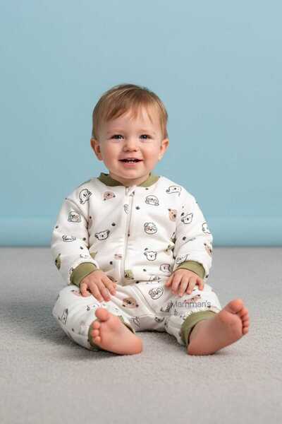 Mamman's 2 Tog, Thick Winter Patterned, Baby Kids Sleeping Bag, Organic Cotton Surface for Girls and Boys