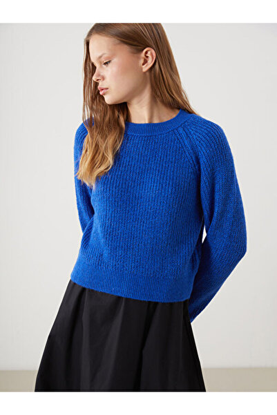 LC Waikiki طاقم الرقبة سترة تريكو المرأة