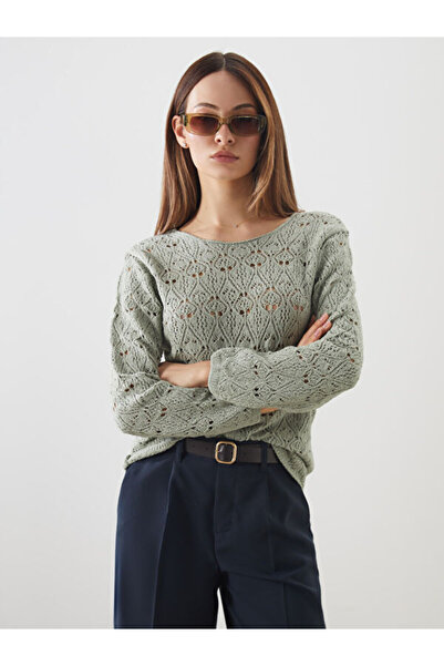 LC Waikiki Crew Neck Openwork Women's Knitwear Sweater