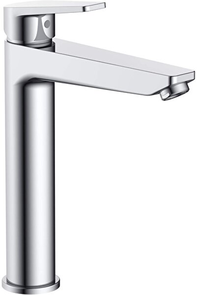 HESANIT Logic High Basin Faucet Single Handle with Pop-up Drain Chrome 4007C