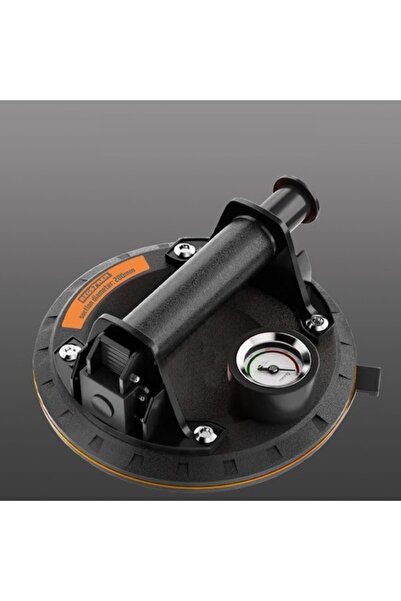 KESNUP Suction cup with pressure gauge and vacuum pump for plate handling, Black