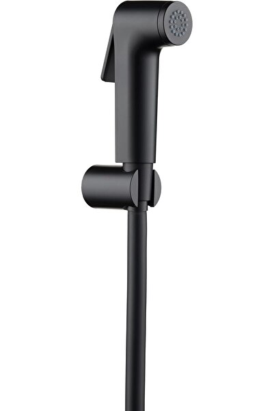 HESANIT Handheld Bidet Shower Sprayer Set with Hose and Wall Holder — Black