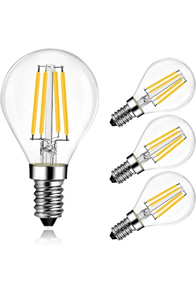 Generic BRIMAX Vintage G45 LED Golf Bulb E14 Dimmable 4W (40W eq) Warm White 2700K 400 lm - 4 pack
