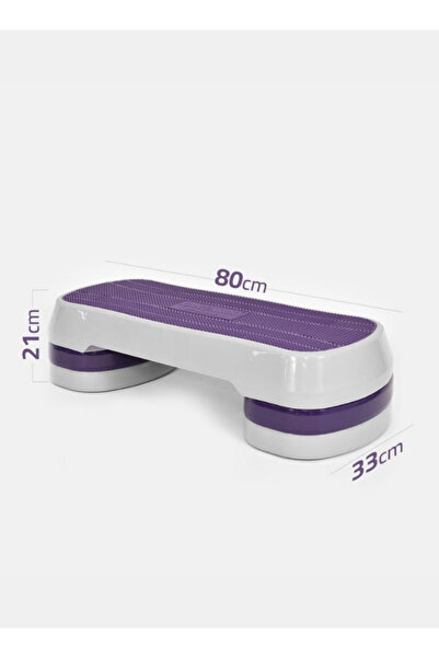 KANGAROO Step-up purple exercise step with 3 adjustable levels and non-slip Kangaroo