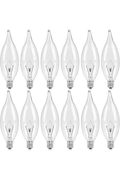 Generic COLWATT E12 Candle Incandescent Bulbs 40W Warm White 2500K 380lm Dimmable CA10 - 12 Pack