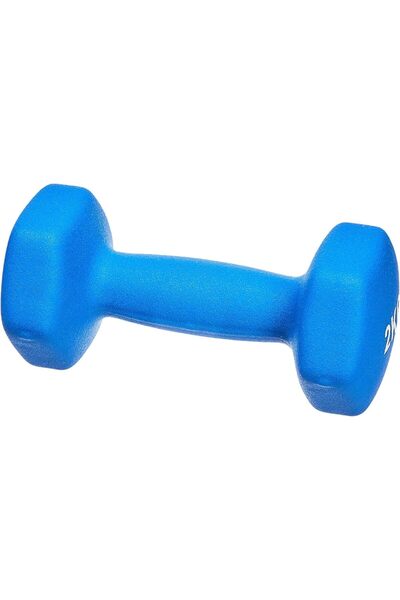 Amazon basics Neoprene Dumbbells, Set of 2 - 2 kg (Blue)