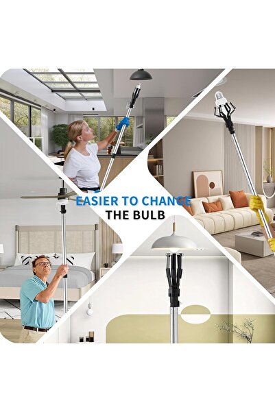 Generic High Ceiling Light Bulb Changer - Diposiconx with Suction Cup and Basket
