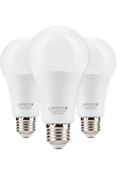 Lawazim مصباح LED 15 وات A70 E27 (ضوء النهار 6500 كلفن) 1200 لومن، غير قابل ل...