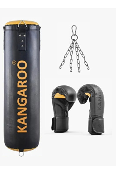 KANGAROO A complete boxing set consisting of a boxing bag with gloves and a locking chain.